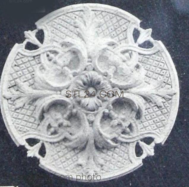Розетки (ROSETTE_0556 -  | 3D model 3DSMAX / OBJ / STL) 3D модель для ЧПУ станка